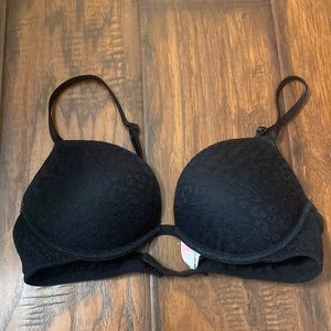 Pink Victoria’s Secret push-up bra